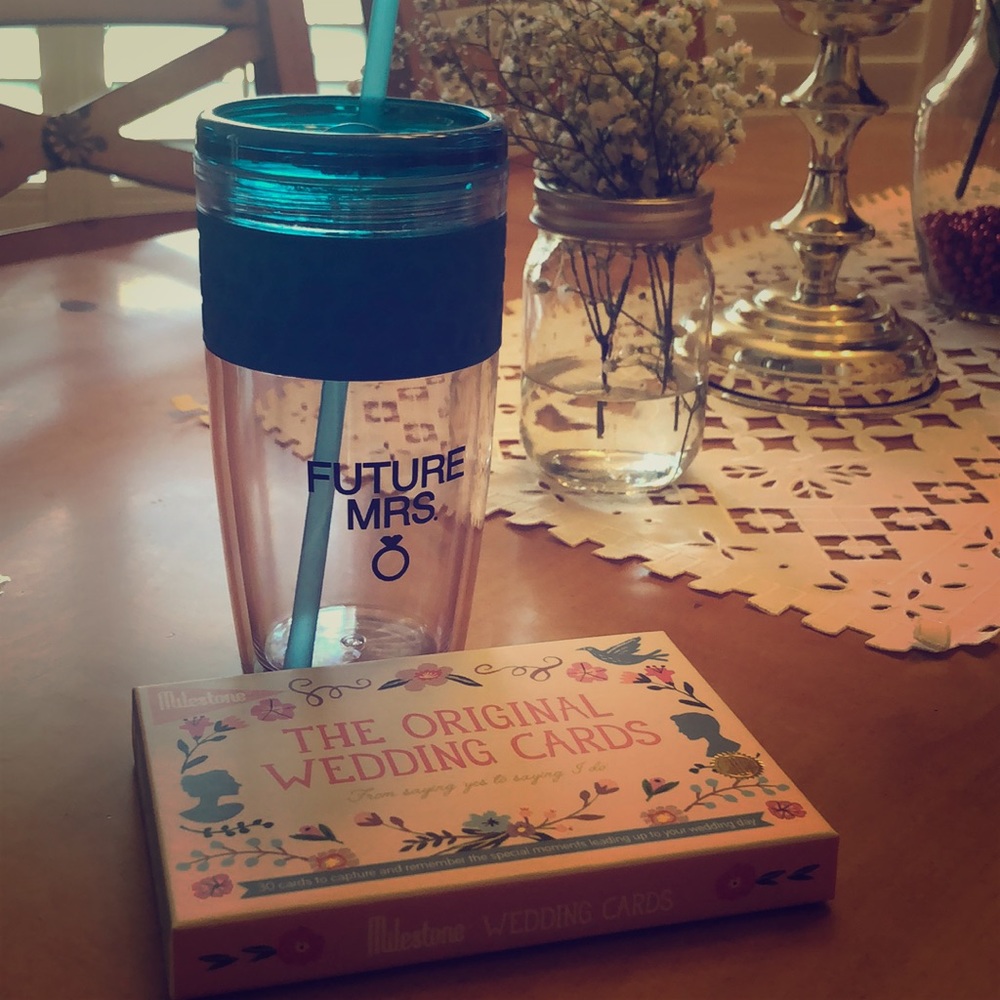 Wedding bundle-NWOT cards and tumbler